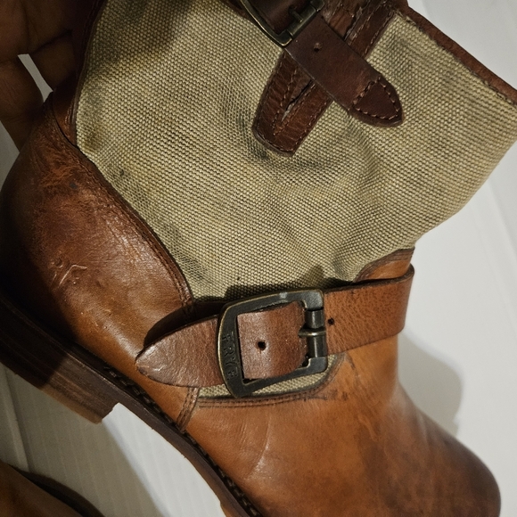 Frye Veronica canvas short boot Size: 8,5 - Picture 9 of 10